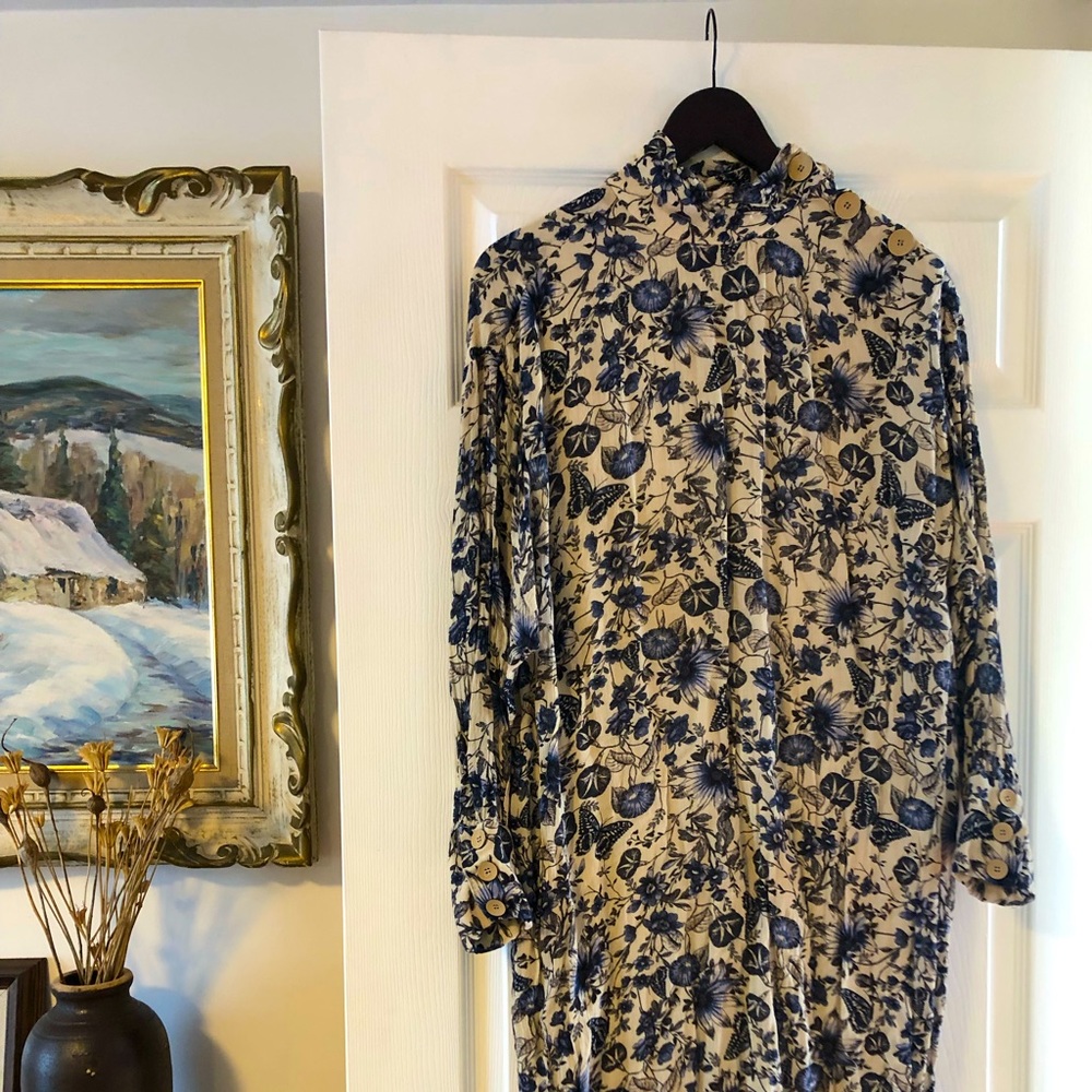 Zara floral midi dress